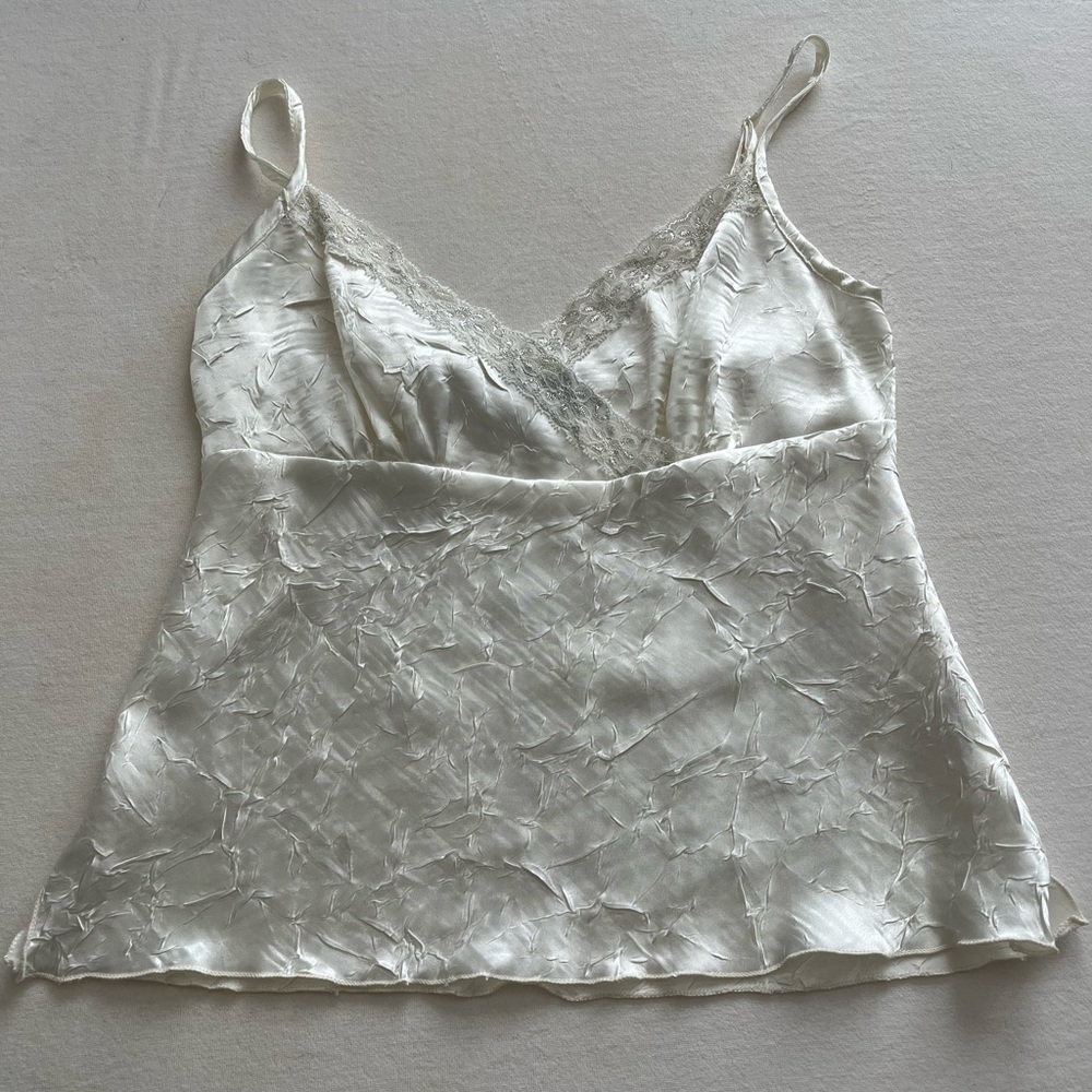 NEW White lace trim camisole